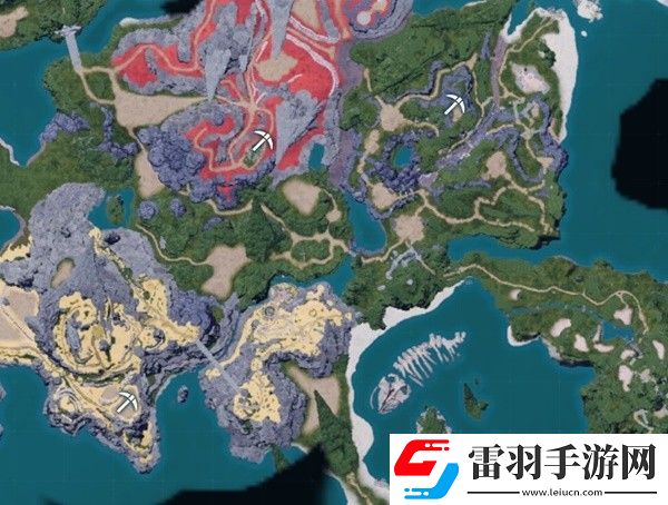 幻獸帕魯全地圖礦點及建家地點建議