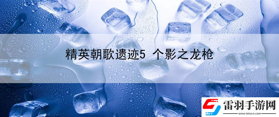 精英朝歌遺跡5個(gè)影之龍槍