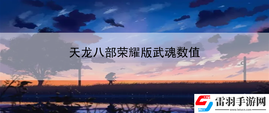 天龍八部榮耀版武魂數(shù)值