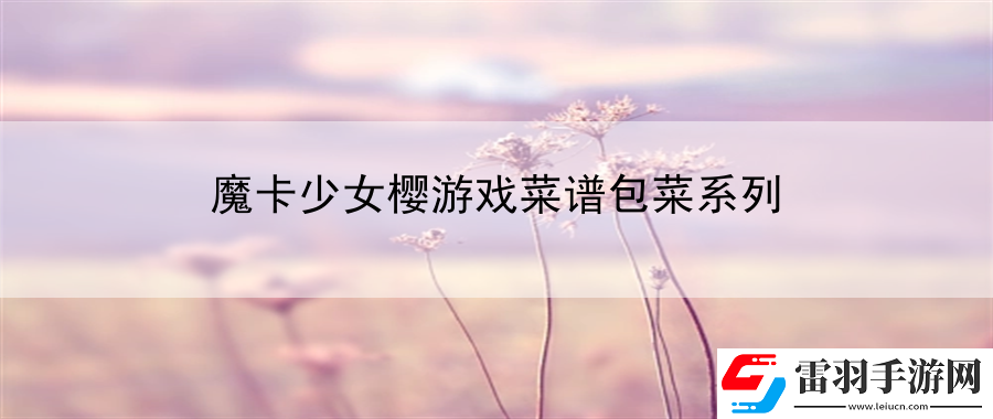 魔卡少女櫻游戲菜譜包菜系列