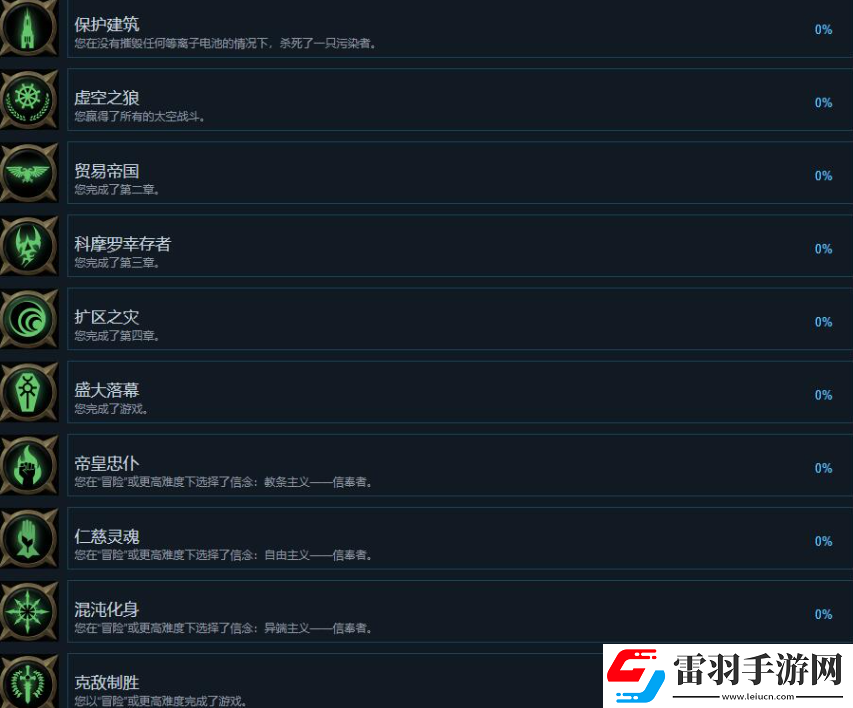 戰(zhàn)錘40K行商浪人有哪些成就