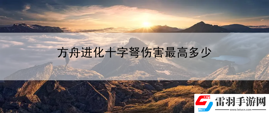 方舟進(jìn)化十字弩傷害最高多少