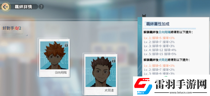 排球少年手游烏野高中羈絆有哪些