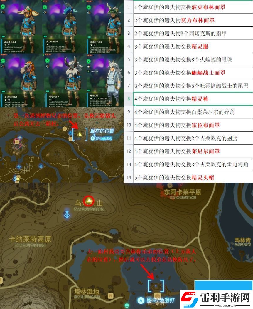 塞爾達(dá)傳說王國(guó)之淚魔猶伊的遺失物可以兌換哪些道具