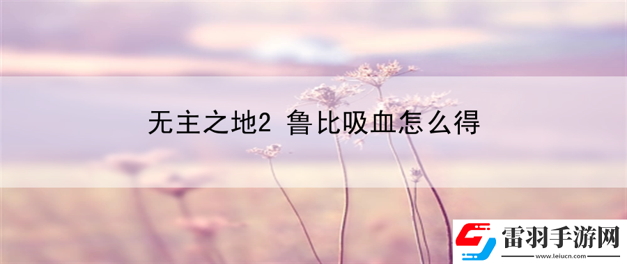 無主之地2魯比吸血怎么得