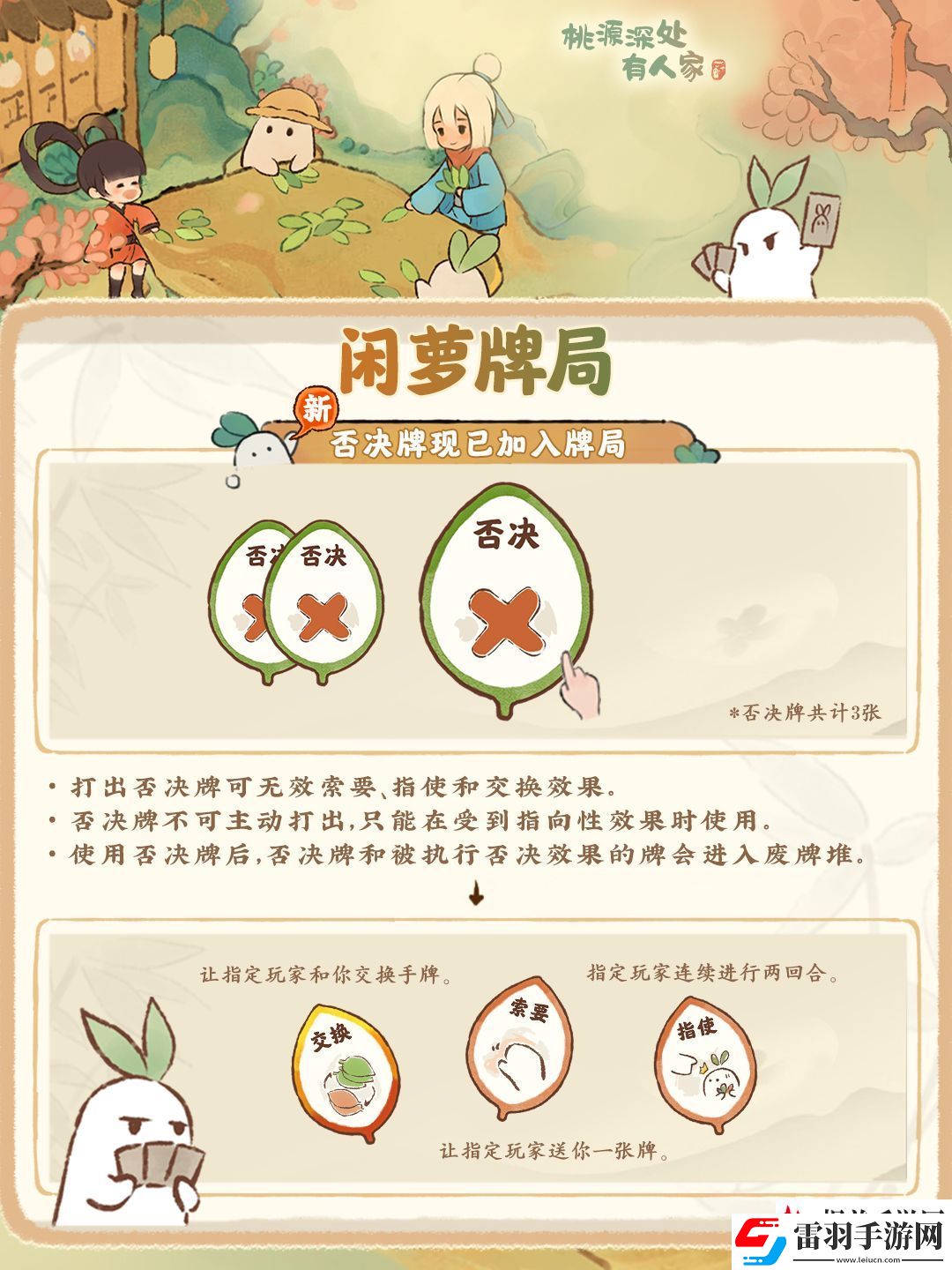 桃源深處有人家蘿卜牌「否決」登場！對交換say