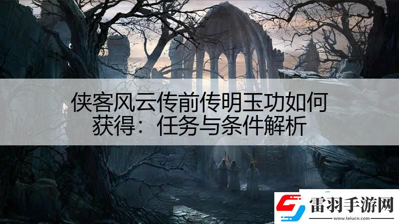 俠客風(fēng)云傳前傳明玉功如何獲得