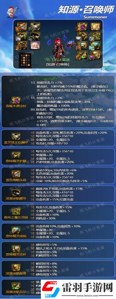 dnf召喚畢業(yè)裝備推薦