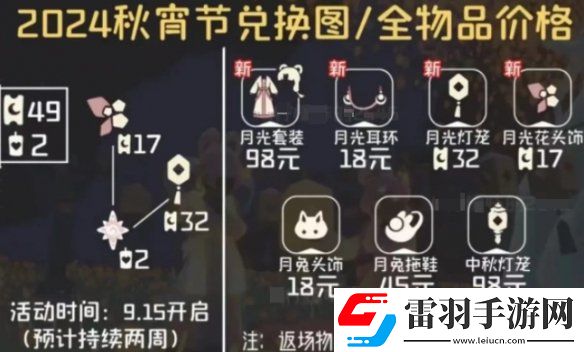 光遇秋宵節(jié)持續(xù)多久