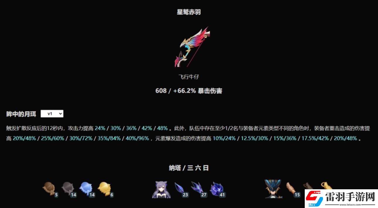 原神恰斯卡專武星鷲赤羽值得抽嗎