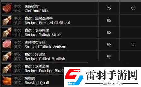 魔獸世界90烹飪食材獲取攻略各類主要食材獲得方式詳細(xì)介紹