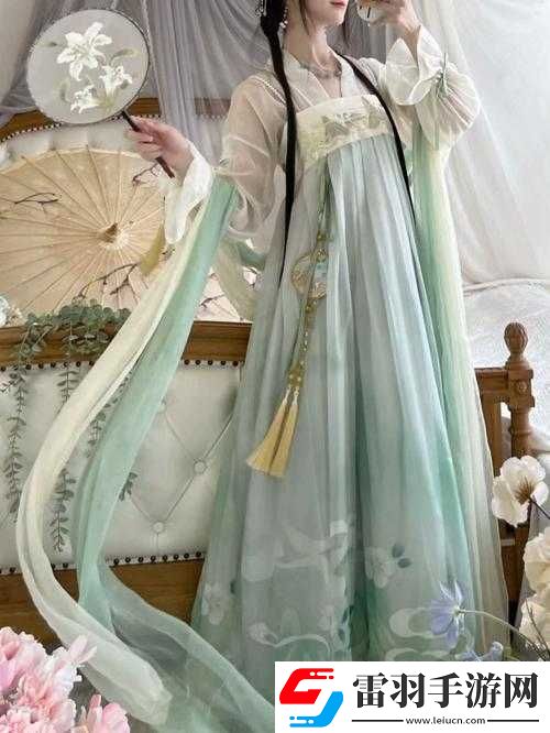 漢服女裝齊胸襦裙被C到噴水