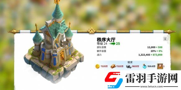萬(wàn)龍覺(jué)醒城堡升級(jí)需要哪些材料