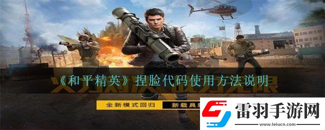 和平精英捏臉代碼怎么用