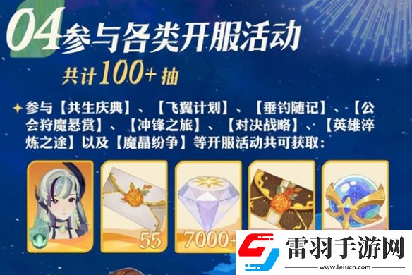 劍與遠征啟程公測福利有哪些