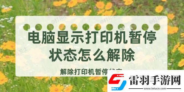 電腦顯示打印機(jī)暫停狀態(tài)怎么解除
