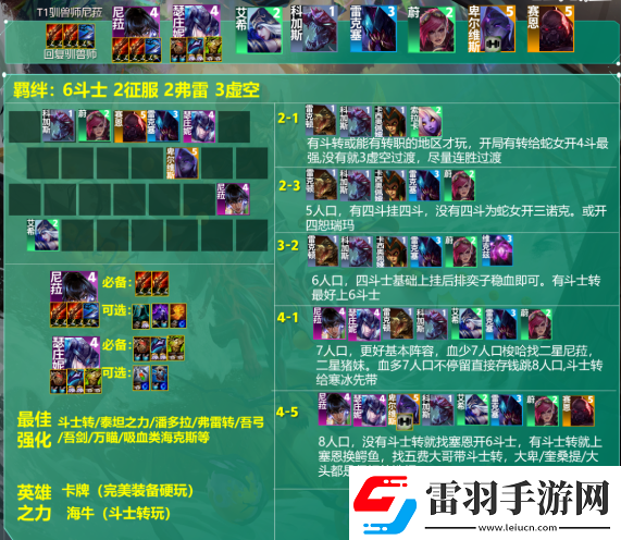 云頂之弈s9.5馴獸師尼菈怎么玩