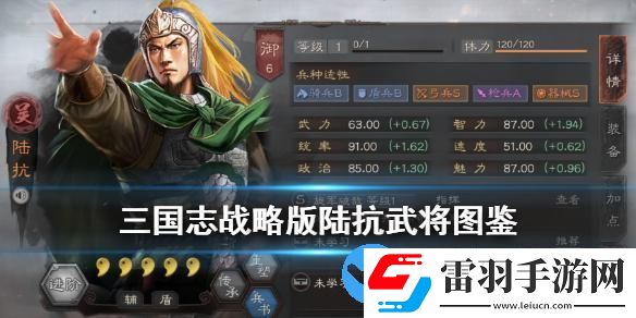 三國(guó)志戰(zhàn)略版陸抗武將圖鑒